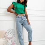 Spodnie jeansowe Mom Regs niebieskie