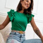 -WYPRZEDANE-Bluzka Fibreq zielony