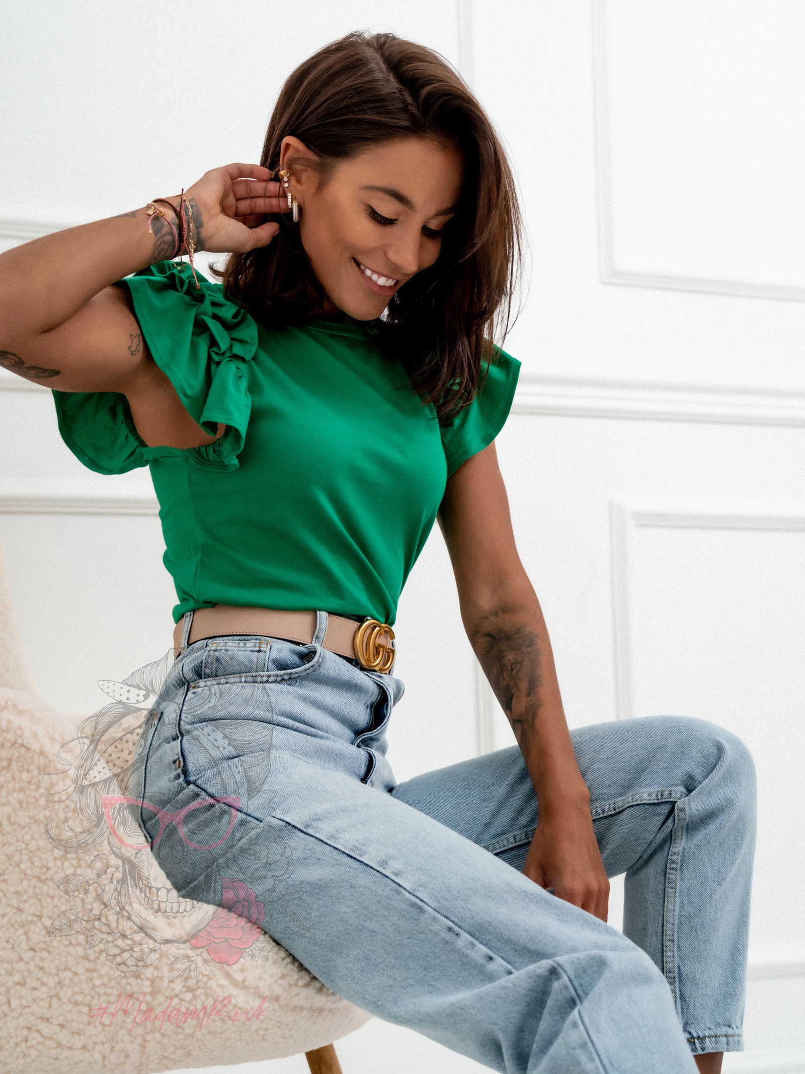 -WYPRZEDANE-Bluzka Fibreq zielony -WYPRZEDANE-Bluzka Fibreq zielony