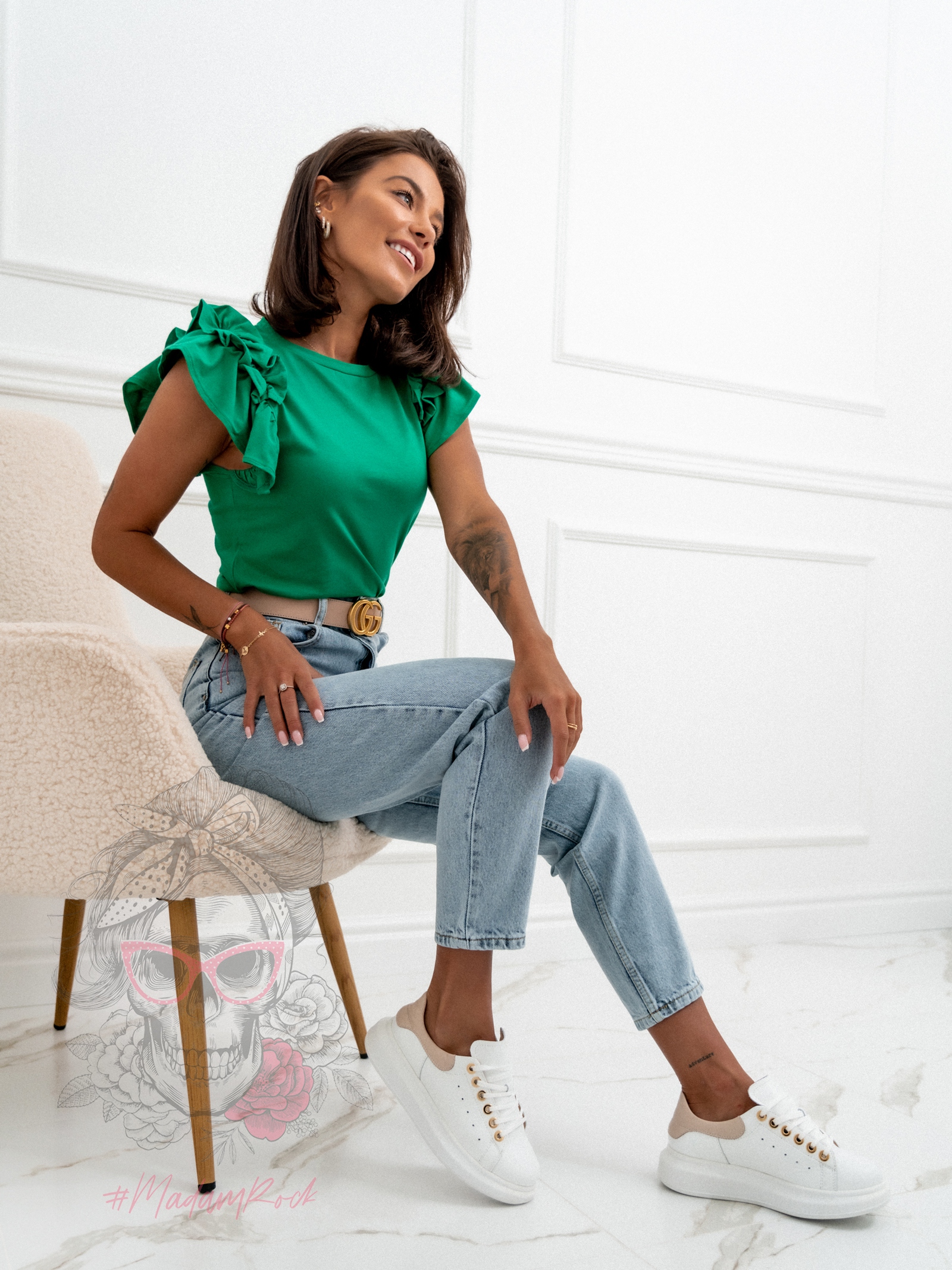 -WYPRZEDANE-Bluzka Fibreq zielony -WYPRZEDANE-Bluzka Fibreq zielony