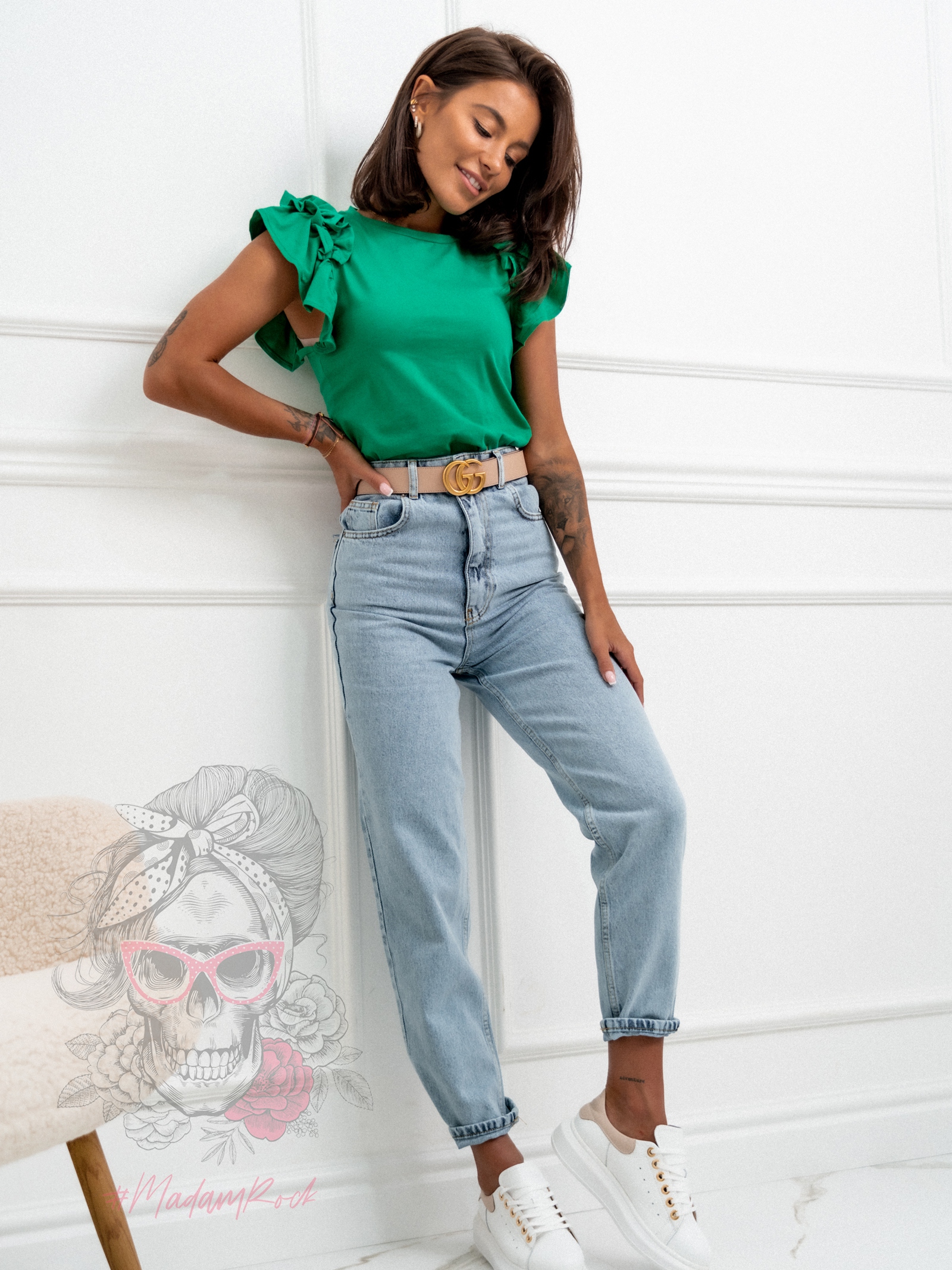 -WYPRZEDANE-Bluzka Fibreq zielony -WYPRZEDANE-Bluzka Fibreq zielony