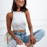 -wyprzedane-Top na ramiączka Nudes biały