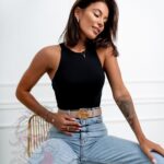 -wyprzedane-Top na ramiączka Nudes czarny