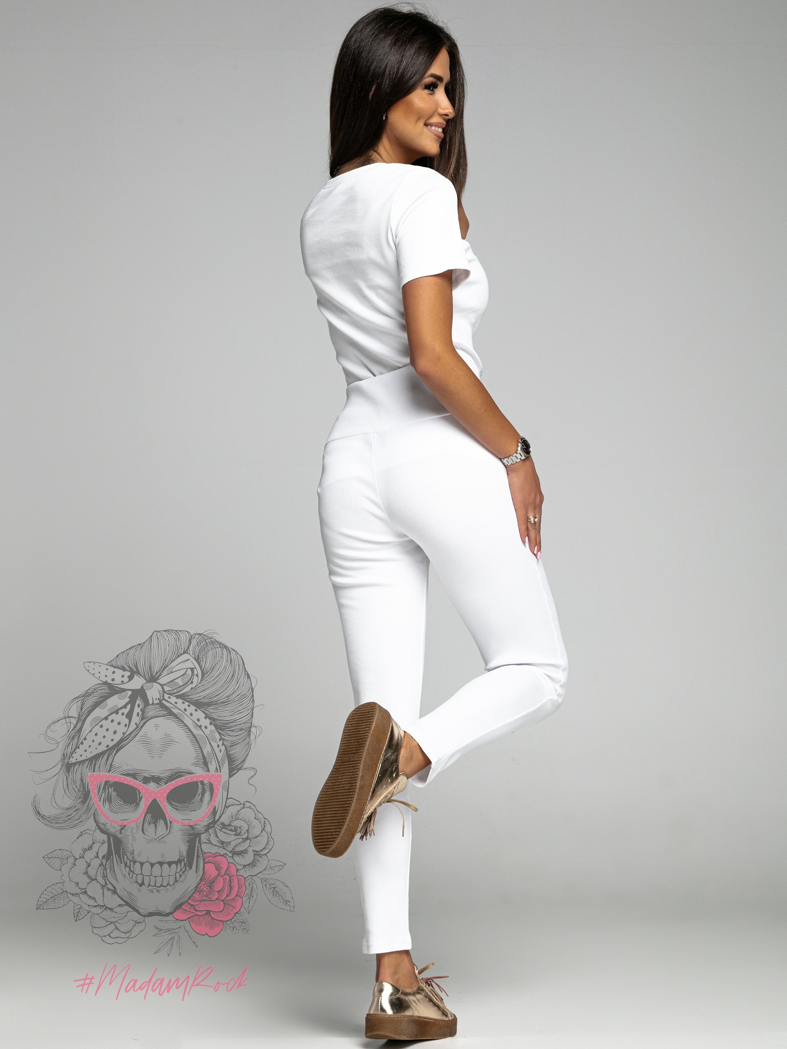 Komplet prążkowany LA Claro biały Komplet prążkowany LA Claro biały