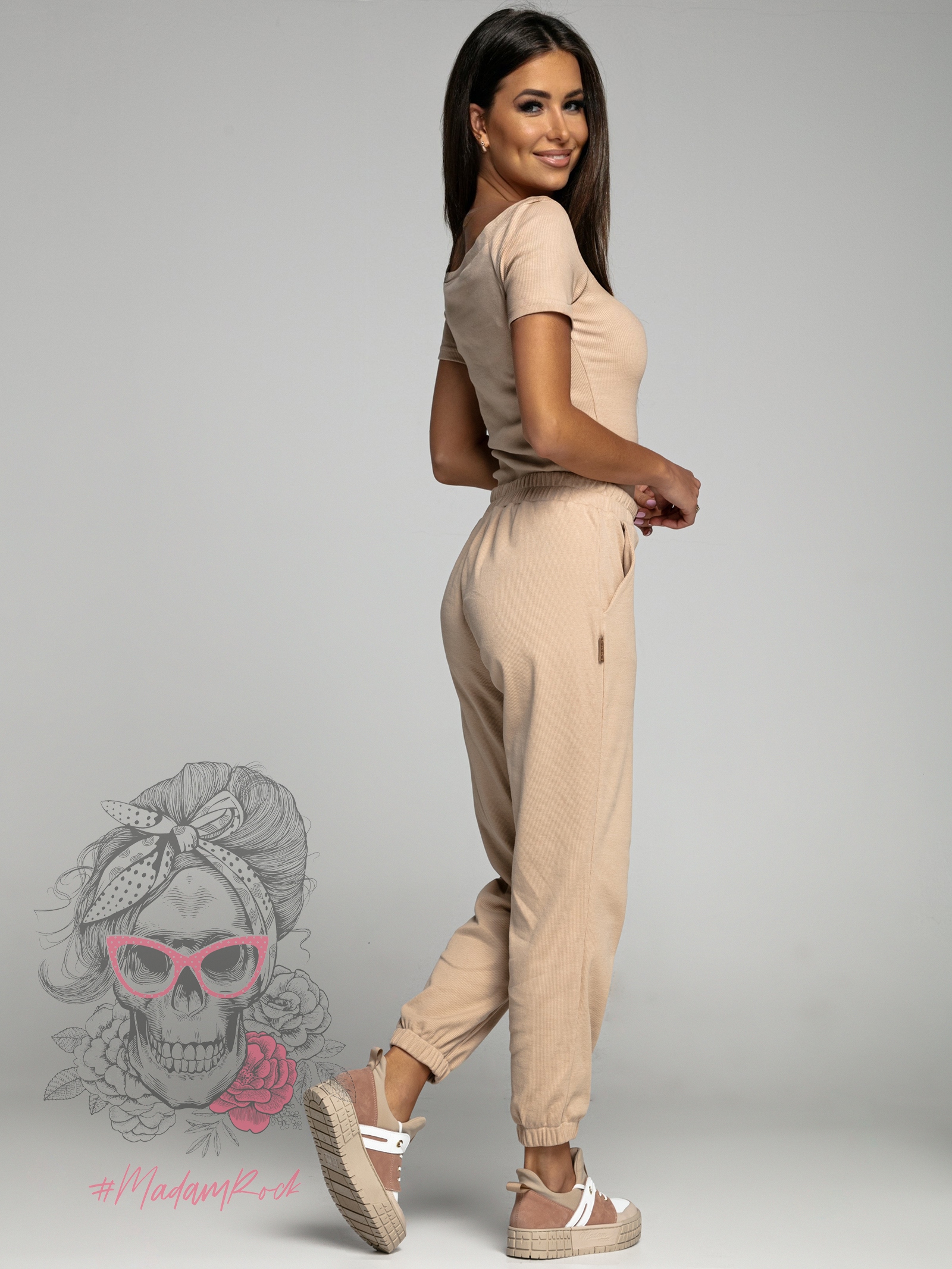 Bluzka z rękawem LA Claro beżowa