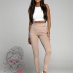 Legginsy klasyczne Ola Voga Simple c. beżowe