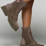 Workery skórzane Madam Krafti ziemiste