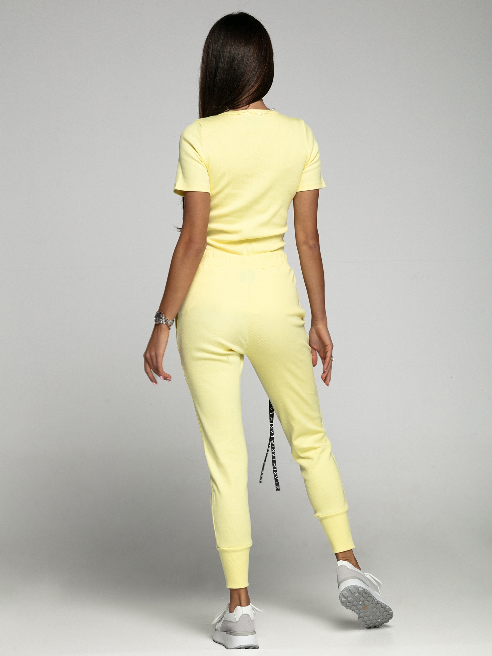 Bluzka prążkowana LA Citrus żółta