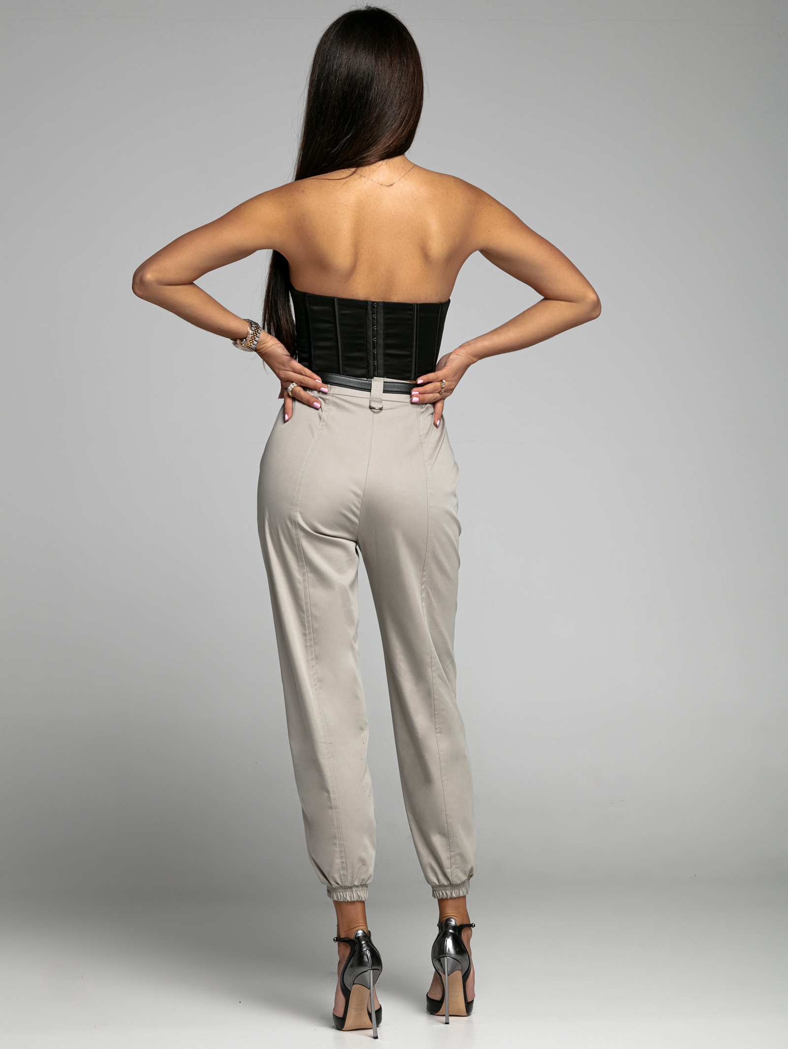 -WYPRZEDANE- Spodnie casualowe Boker szare