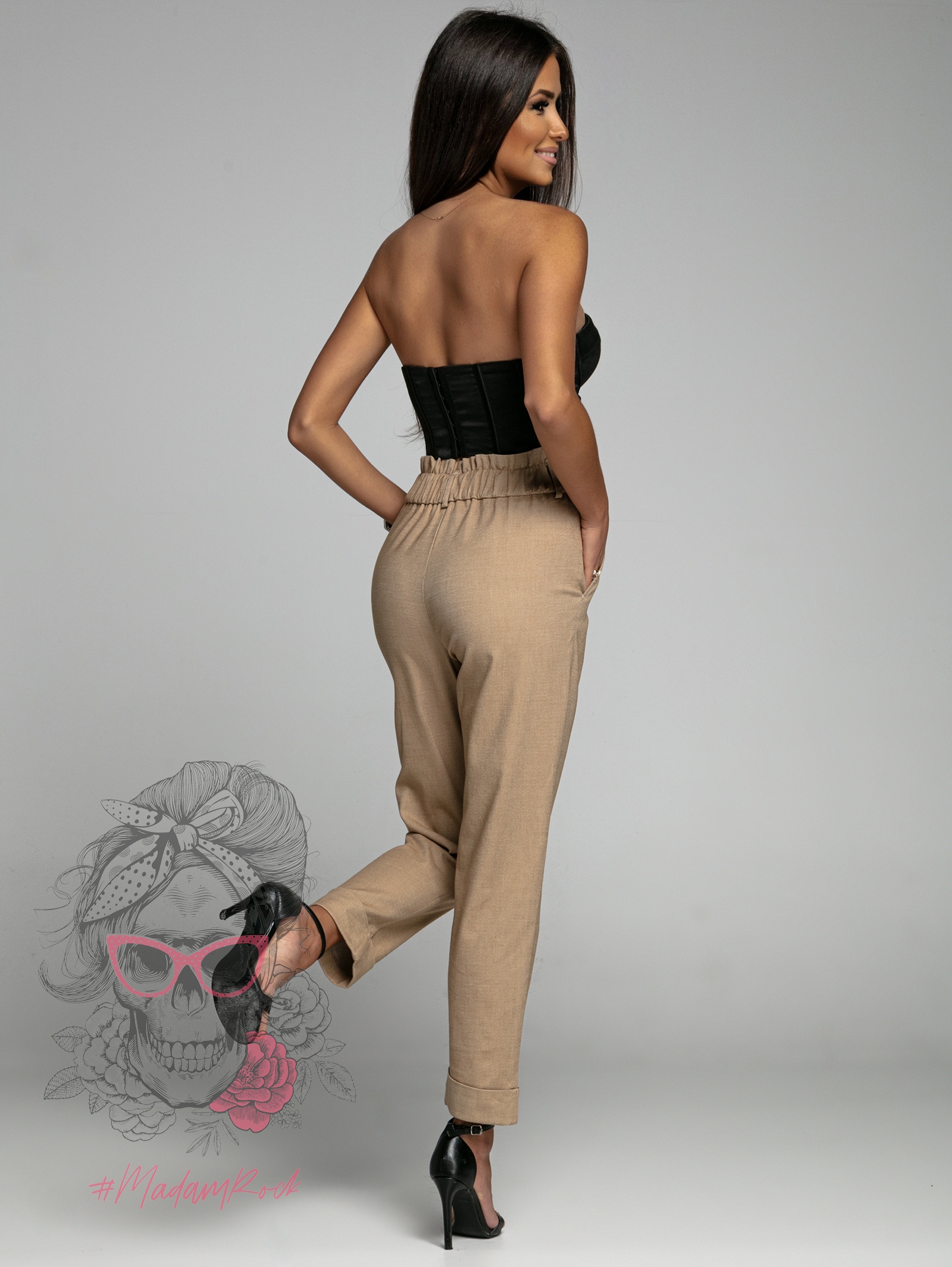 Spodnie casualowe Sempes karmelowe