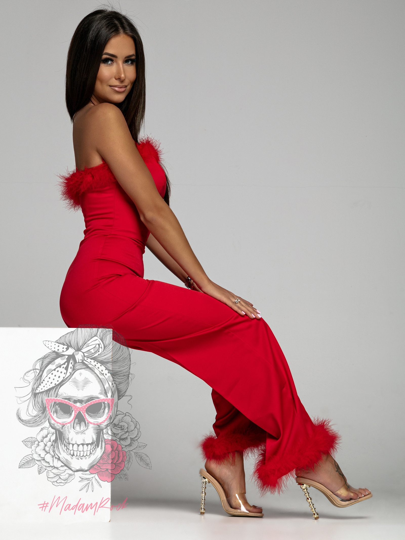 Kombinezon z puszkiem NB SexiRed czerwony