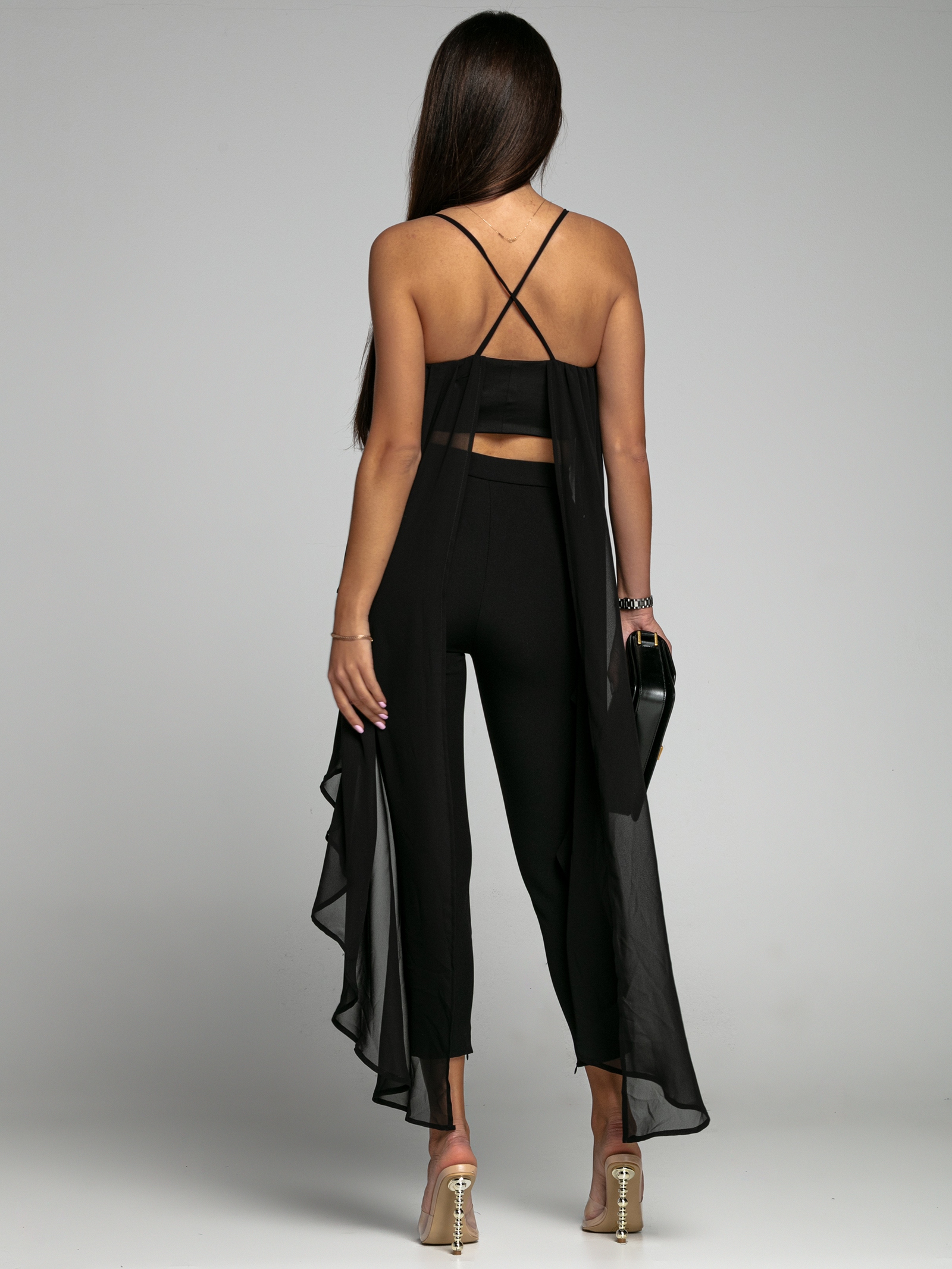 Top ze skrzydłami NB Flaf czarny