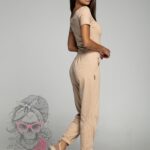 Trampki skórzane Madam Blur beżowe