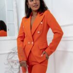 Marynarka elegancka Gracje pomarańczowa