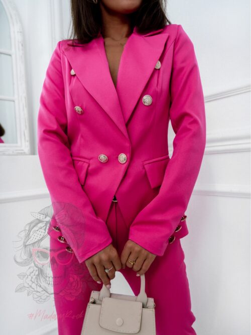 Spodnie eleganckie Gracje fuksja