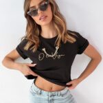 T-shirt Ola Voga Gold Chain czarny