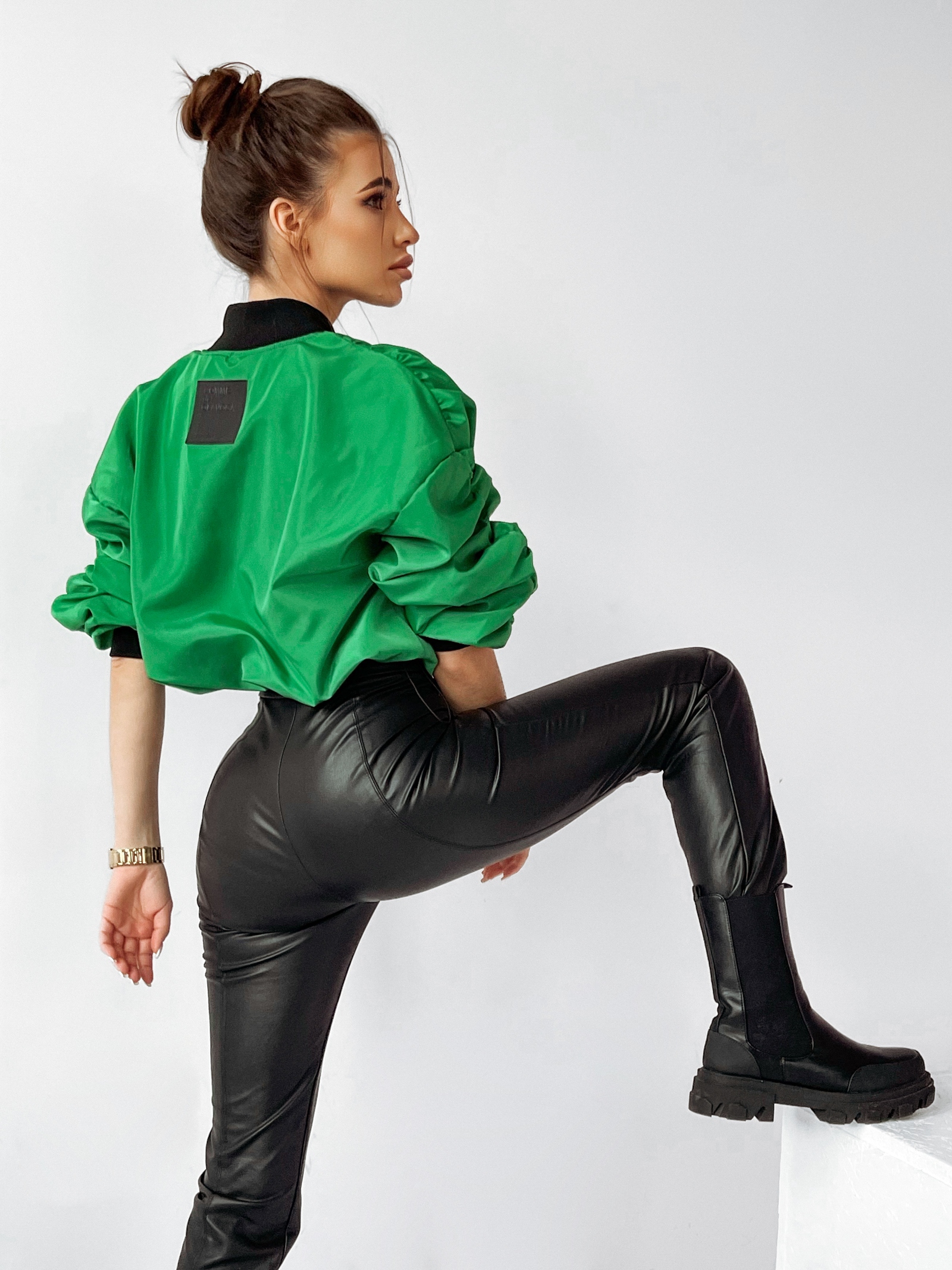 Kurtka bomberka App O'la Voga zielona Kurtka bomberka App O'la Voga zielona