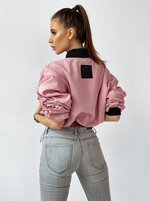 Kurtka bomberka App O'la Voga brudny róż