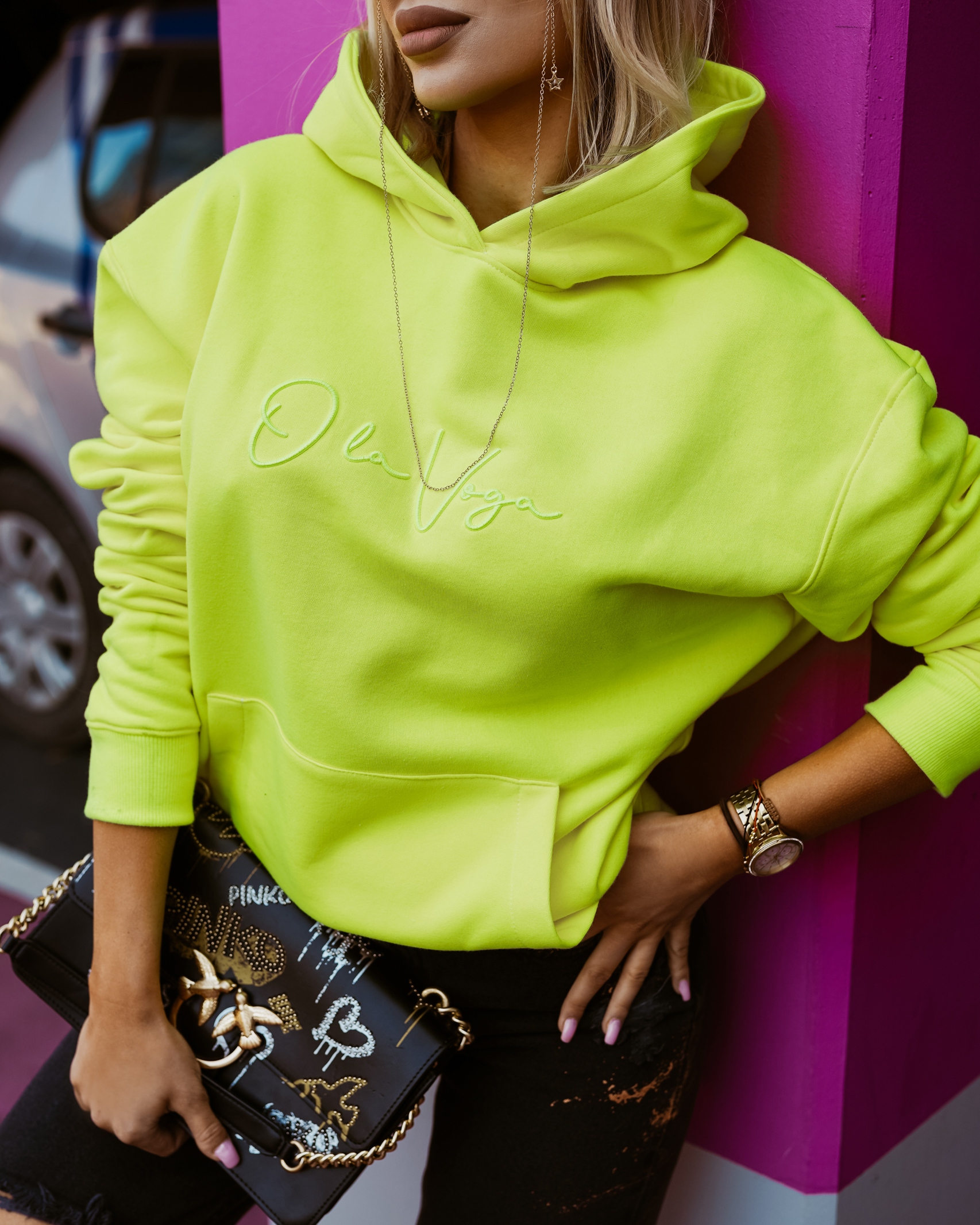 Bluza Spring Mood Woman Ola Voga neonowa limonkowa
