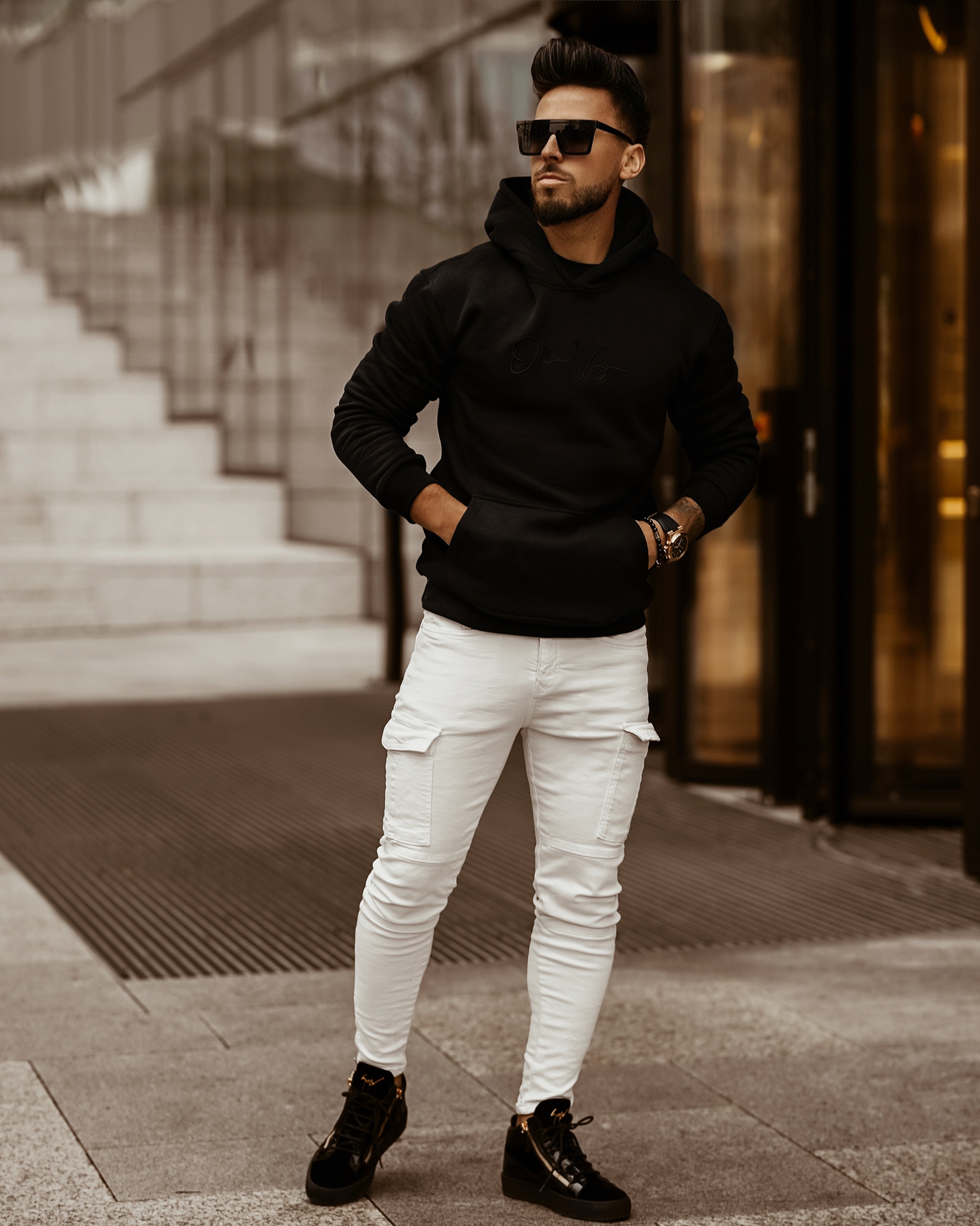 Bluza męska Ola Voga Spring Mood Man czarna