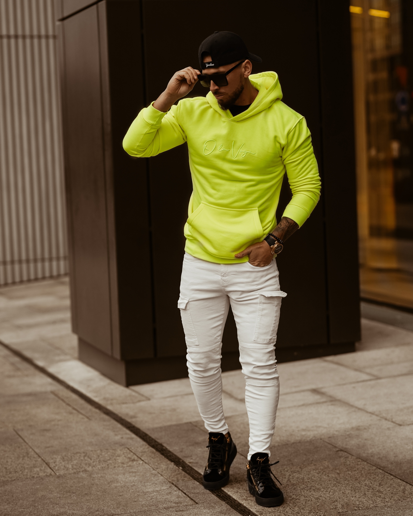 Bluza męska Ola Voga Spring Mood Man limonkowa