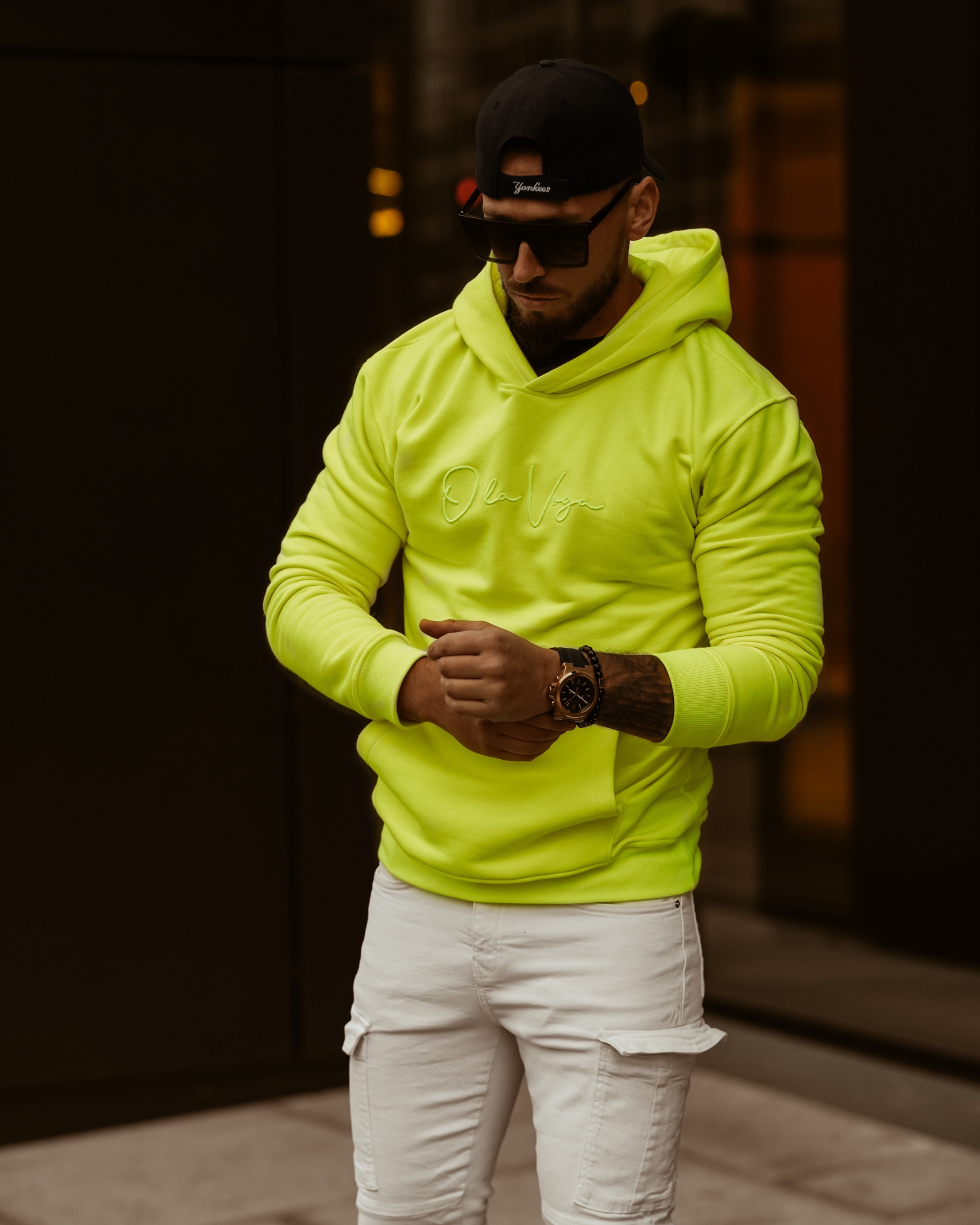 Bluza męska Ola Voga Spring Mood Man limonkowa Bluza męska Ola Voga Spring Mood Man limonkowa