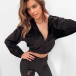 Komplet welurowy Zira O'la Voga czarny