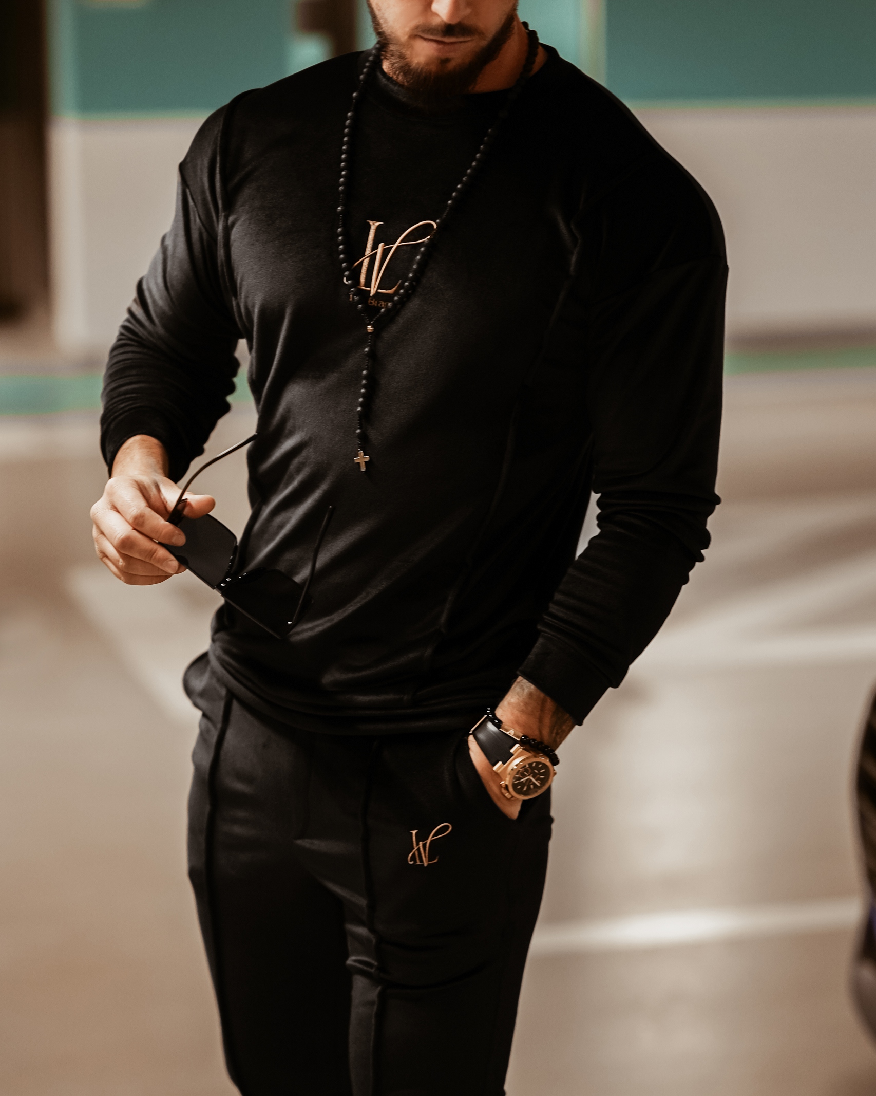 Komplet męski Ola Voga Gold Lv Man czarny