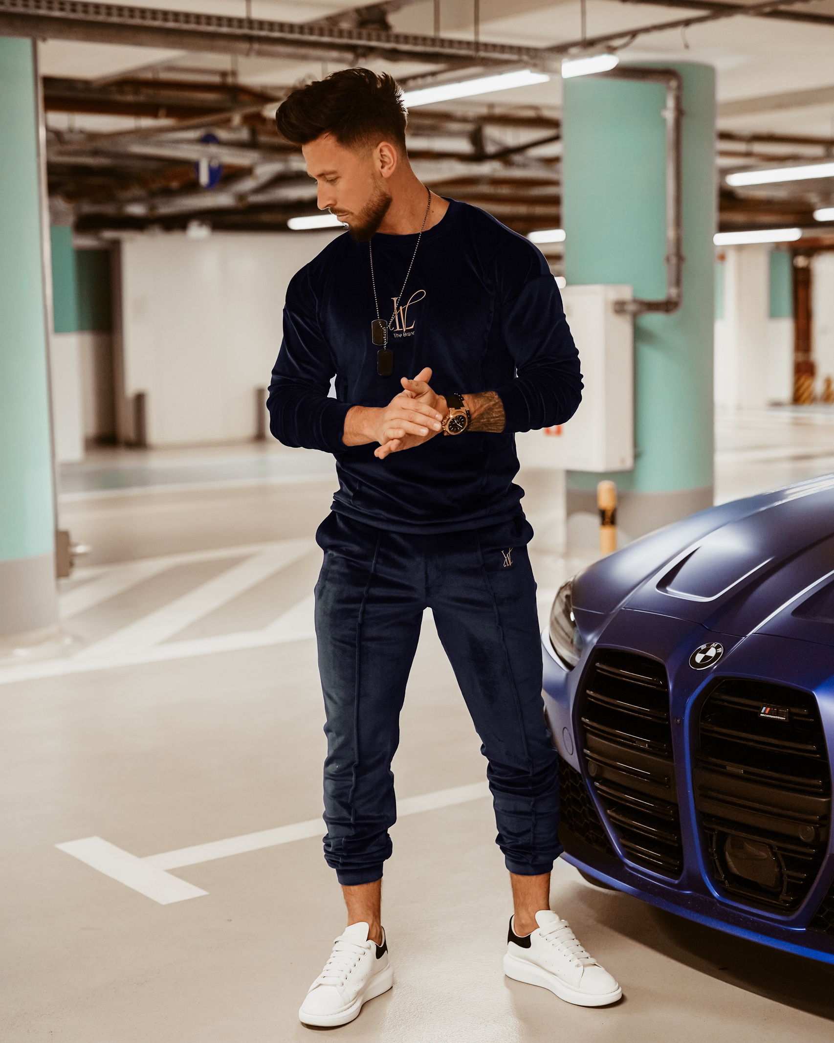 Komplet męski Ola Voga Gold Lv Man granatowy