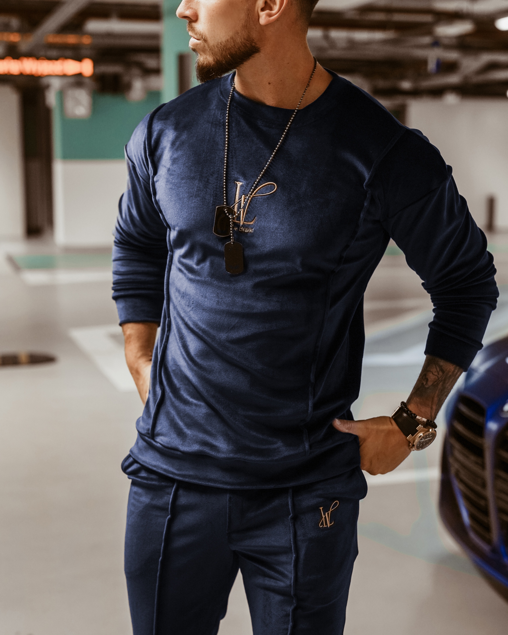 Komplet męski Ola Voga Gold Lv Man granatowy Komplet męski Ola Voga Gold Lv Man granatowy