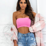 Szorty jeansowe poszarpane Madam Makawe niebieskie