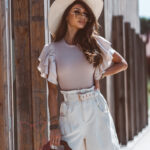 Spodenki jeansowe Sikreti beżowe