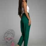 Spodnie cygaretki Melisma butelkowa zieleń