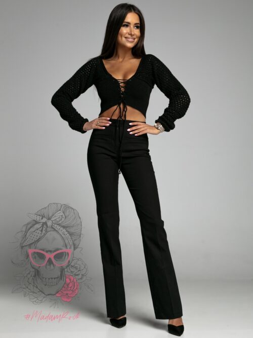 Bluzka ażurowa Flow czarna