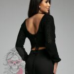 Bluzka ażurowa Flow czarna