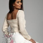 Bluzka ażurowa Flow beżowa