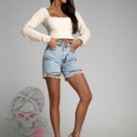 Bluzka ażurowa Flow beżowa