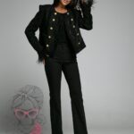 Żakiet premium żakardowy Parisio czarny