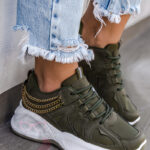 Buty sportowe Madam Guessi khaki