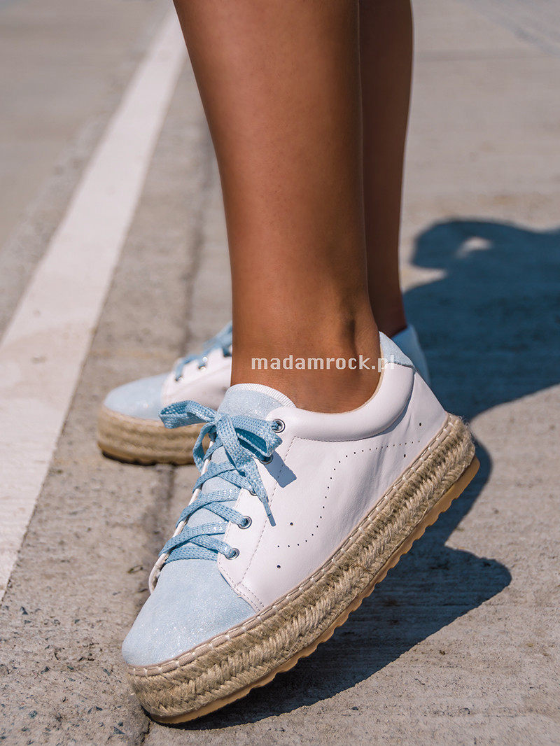 Espadryle trampeczki Madam Pastiso błękitne Espadryle trampeczki Madam Pastiso błękitne