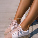 Espadryle trampeczki Madam Pastiso pudrowe