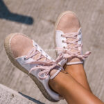 Espadryle trampeczki Madam Pastiso pudrowe