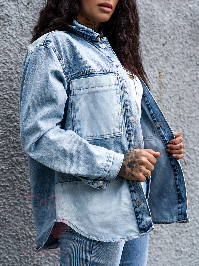 Koszula jeansowa Twince Colors niebieska