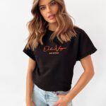 Bluza bawełniana Pink Ola Voga czarna