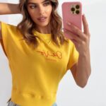 Bluza bawełniana Pink Ola Voga żółta