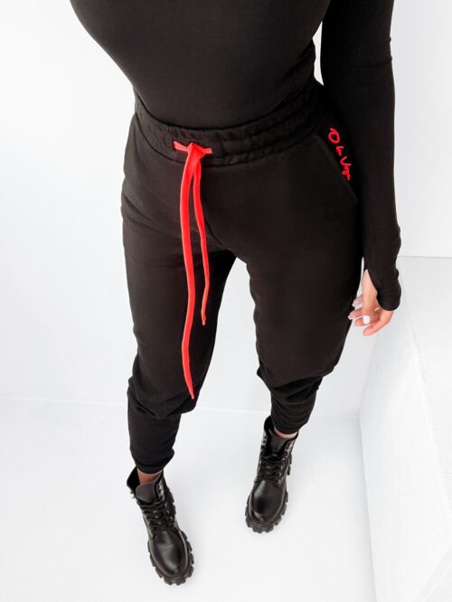 Spodnie dresowe Neon Ola Voga czarne