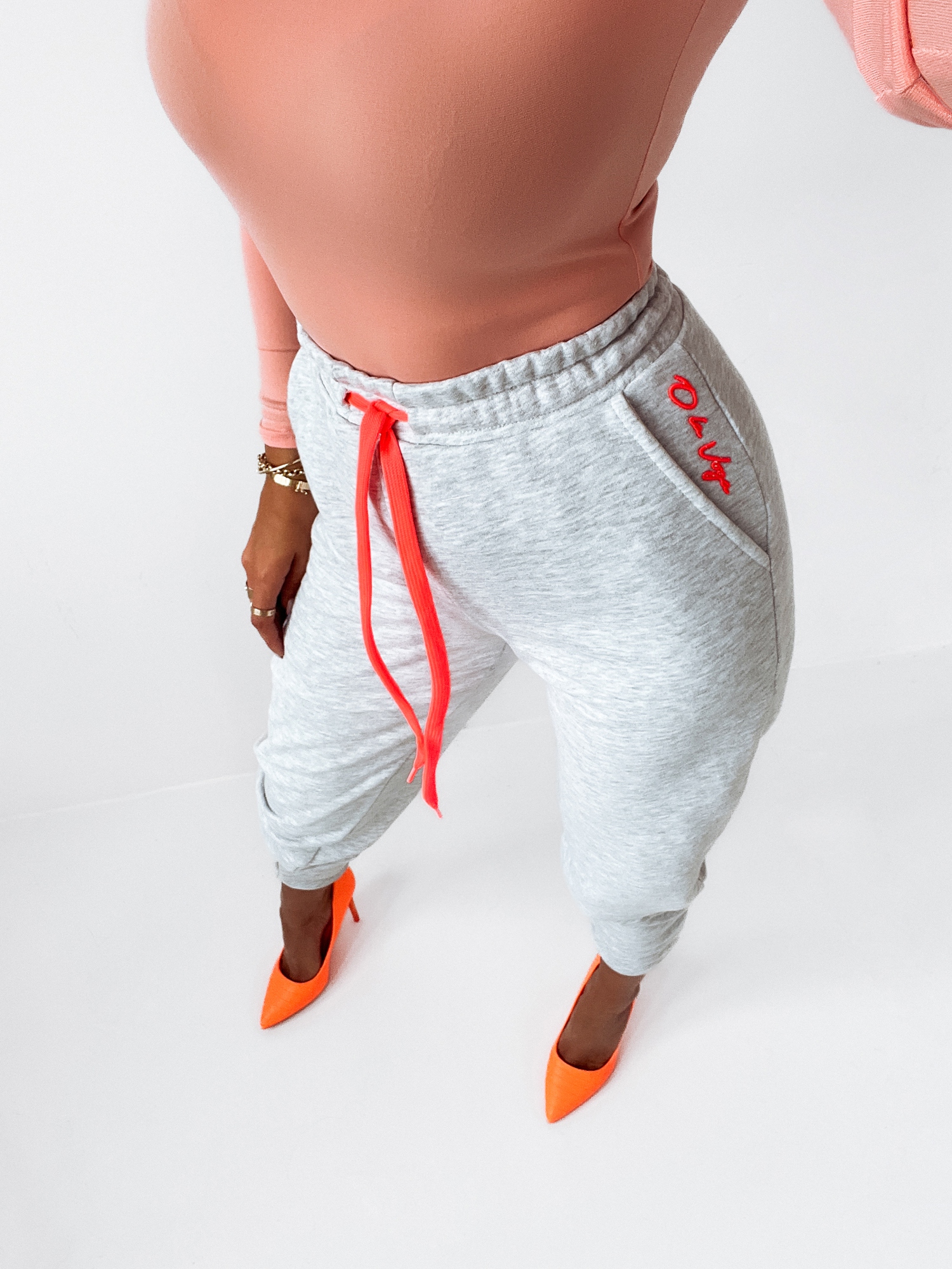 Spodnie dresowe Neon Ola Voga j.szary