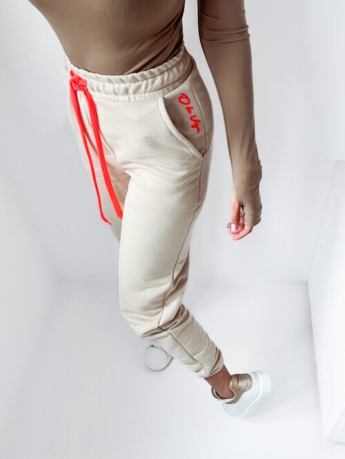 Spodnie dresowe Neon Ola Voga beżowy