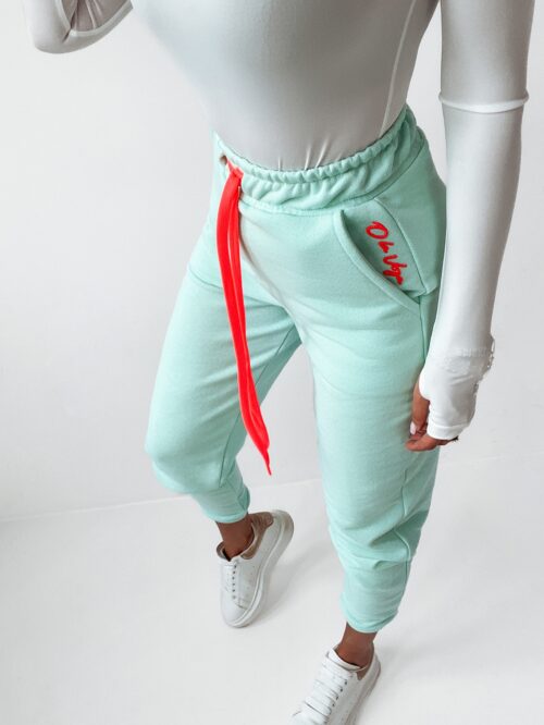 Spodnie dresowe Neon Ola Voga miętowy