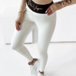 Legginsy modelujące Gold Logo Ola Voga ecru